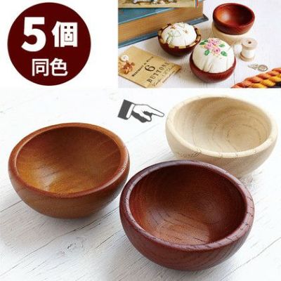 (徳用5個) ウッドボウル　生成 | つくる楽しみ