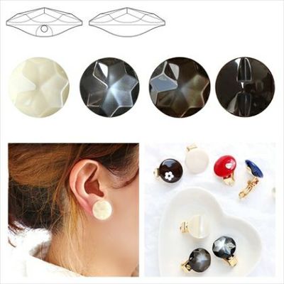 アクセサリー ボタン トンネル穴 φ20mm 2個入| つくる楽しみ