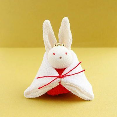 ちりめんパーツ うさぎ三人官女 ひなまつり ｜つくる楽しみ
