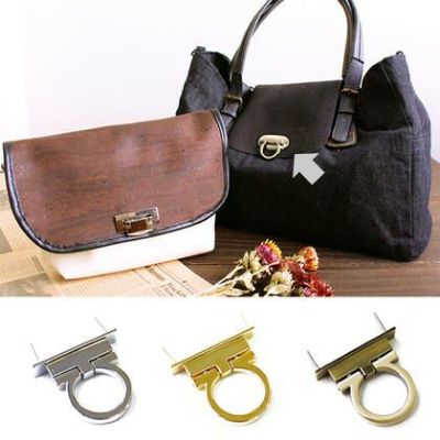 オコシ金具 リング型 鞄 財布用 留め金具 54x39mm 1個入 | つくる楽しみ