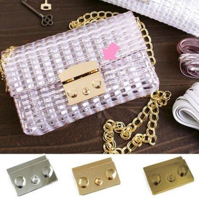 数量限定特価 錠前金具 鞄 財布用 留め金具 52x43mm 1個入  | つくる楽しみ 在庫限り