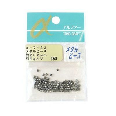 アクセサリー TOHO メタルビーズ シルバー2×2mm 約4g入 | つくる楽しみ