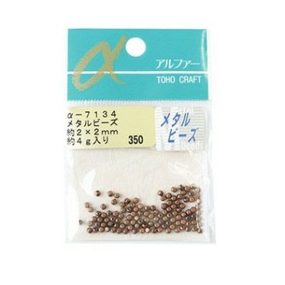 アクセサリー TOHO メタルビーズ アンティークブロンズ 2×2mm 約4g入 | つくる楽しみ