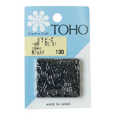 アクセサリー TOHO 竹ビーズ 一分竹  No.81 玉虫  約3mm 約7g入| つくる楽しみ