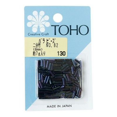 アクセサリー TOHO 竹ビーズ 二分竹 No.82 玉虫 約6mm 約7g入| つくる楽しみ