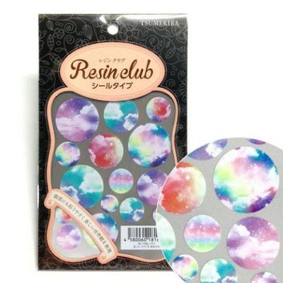 UVレジン用シールパーツ レジンクラブ ゆめかわ(両面) アクセサリー デコ素材| つくる楽しみ