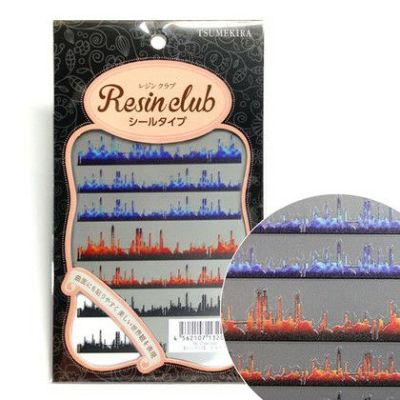 UVレジン用シールパーツ レジンクラブ コンビナート (両面) アクセサリー デコ素材| つくる楽しみ