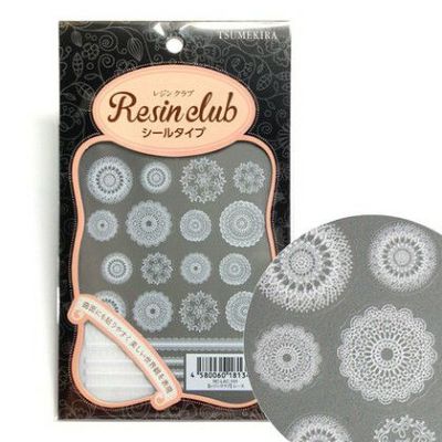UVレジン用シールパーツ レジンクラブ レース アクセサリー デコ素材| つくる楽しみ