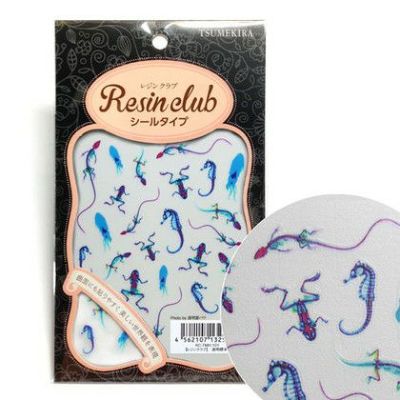 UVレジン用シールパーツ レジンクラブ透明標本1 (両面) アクセサリー デコ素材| つくる楽しみ