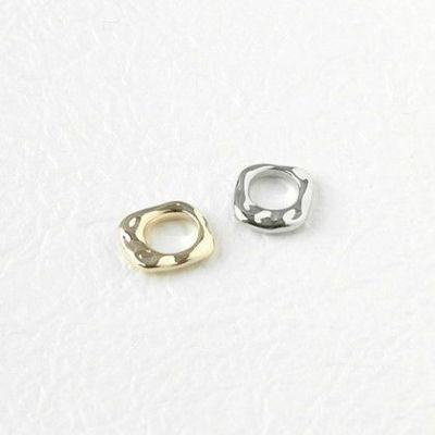 とろけるメタルリングパーツ スクエア 約11×14mm 6個入 | つくる楽しみ