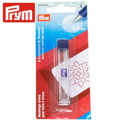 シャープチャコペン用替芯 0.9mm 白x6本 PRM5510、5511対応 Prym プリム