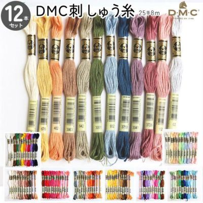 刺しゅう糸 25番 8m 12本セット DMC 刺繍糸 DMC25-12SET 220419dmc 