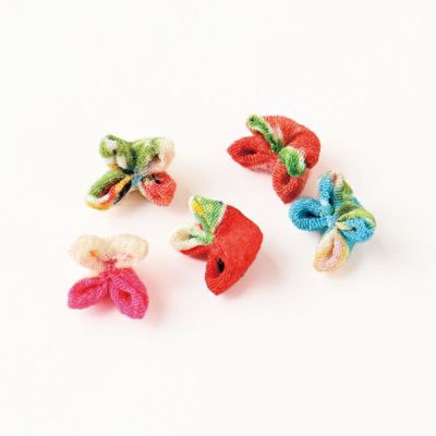 ちりめんチャーム 小花 極小 5個入