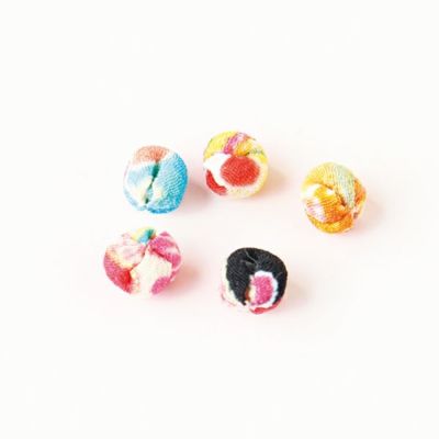ちりめんチャーム 飾り玉 極小 5個入