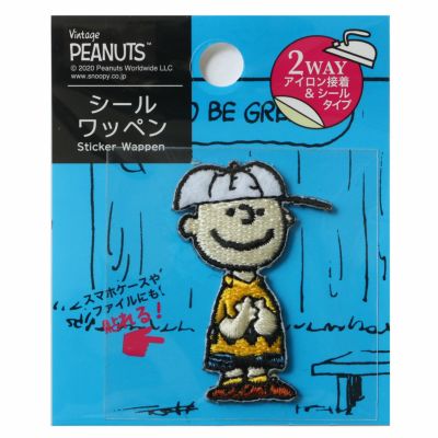 スヌーピー シールワッペン 帽子