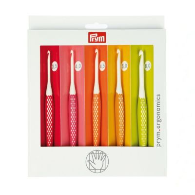 エルゴノミック かぎ針セット （3.5/4.0/4.5/5.0/6.0mm）5本セット/各1本入  PRM218440 Prym プリム