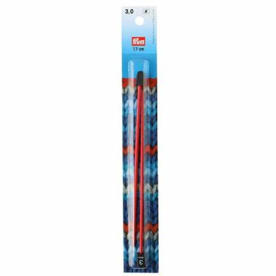 キッズあみ輪針 17cm 3.0mm レッド Prym プリム