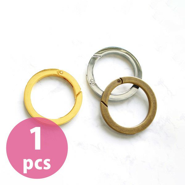 平角キャストカラビナ 丸 小 1個 カラビナパーツ キーホルダーパーツ バッグ用パーツ アウトドア 丸型 ラウンド型 手芸材料のネットショップ つくる楽しみ ｃｏｍ