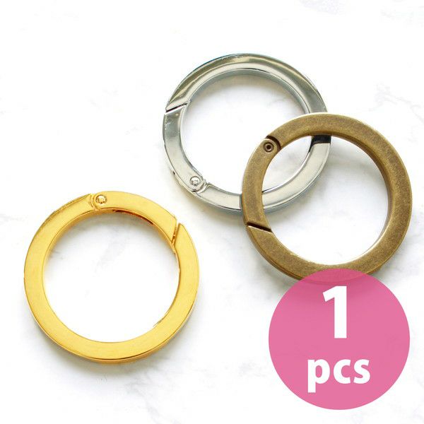 平角キャストカラビナ 丸 大 1個 カラビナパーツ キーホルダーパーツ バッグ用パーツ アウトドア 丸型 ラウンド型 手芸材料のネットショップ つくる楽しみ ｃｏｍ