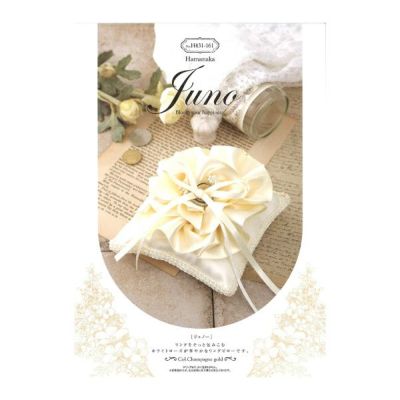 リングピローキット ホワイトローズ ウエディング ハマナカ JUNO
