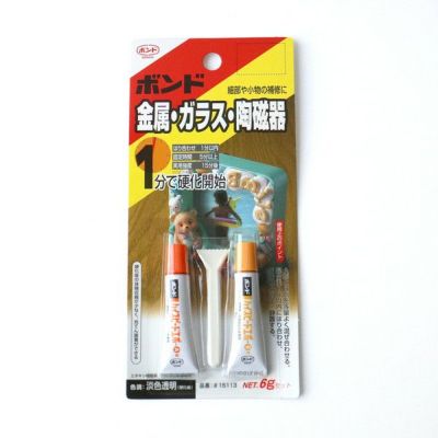 金属・ガラス・陶磁器ボンド ハイスピードエポ 6gセット ボンド 補修 修繕 コニシ 接着剤