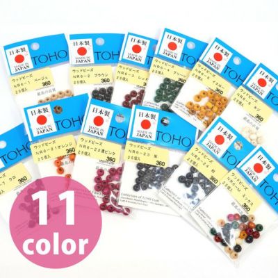 ウッドビーズ 6mm 25個入 TOHO