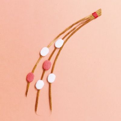 ちりめんパーツ 押絵 餅花 正月 和手芸