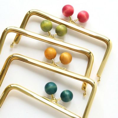 がま口 口金 からふる木玉口金 角型 ワンカラー ゴールド 秋カラーがま口 オータム