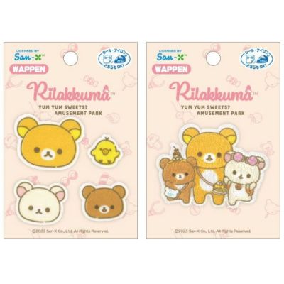 ワッペン アップリケ リラックマ コリラックマ キイロイトリ シールアイロン両用タイプ 入園入学 パイオニア