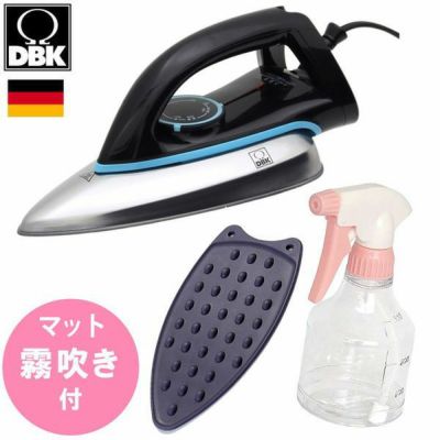 手芸家洋輔POPUP アイロン 小型 軽量 ドライアイロン コード付 シリコンマット 霧吹き付 The DRYザ・ドライ DBK社 ドイツ製