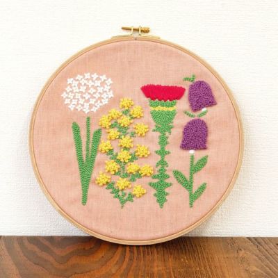 パンチニードルキット ヨッツノハナ DMC×点と線模様製作所 フリーステッチング 刺繍 糸 DMC