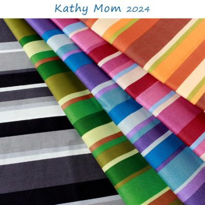 生地 Kathy Mom キャシーマム 綿100%  ハッピーストライプ 巾110cm ストライプ柄(最低単位30cm～10cm単位の切り売り)