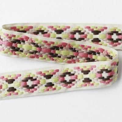 リボン ギリシャ輸入 グリービングリボン 輸入リボン 巾約2.5cm(最低単位30cm～10cm単位の切り売り)