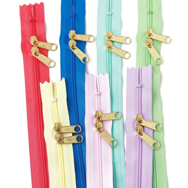 ファスナー コイル両開きファスナー ゴールド 30cm 同色5本 YKK