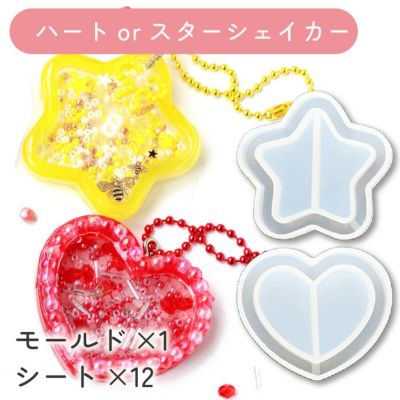 シャカシャカモールド シャカシャカレジン シェイカーモールド(ノーマルタイプ) モールド1個+シート12枚入