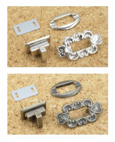 ひねり金具 ひねり止め 鞄 財布用 留め金具 1組