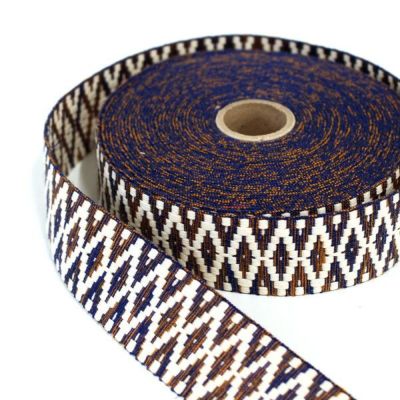 ギリシャ輸入 グリービングリボン 巾約4cm (最低単位30cm~10cm単位の切り売り)