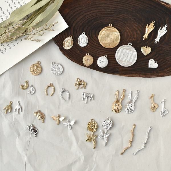 ★American ★ヴィンテージチャームセット★ テディベア ヴィンテージシルバーチャーム(ムーヴタイプ)アンティーク