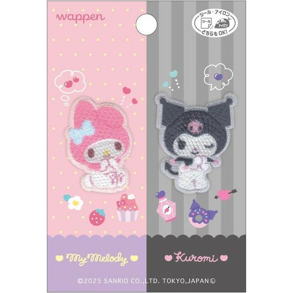 パイオニア Sanrio characters マイメロディ クロミ ワッペン 2個付き